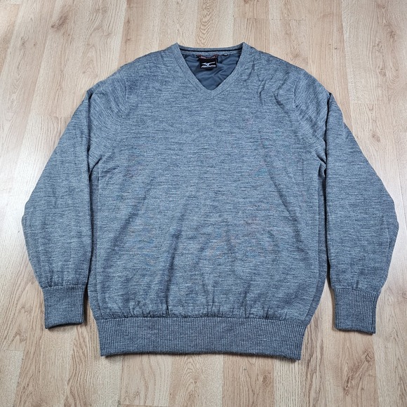 Mizuno Sweater Men 2XL Performance Windlite Flex Windproof 1/4 Zip Gray Pullover - Picture 1 of 7